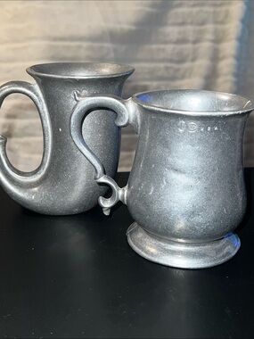 Vintage Wilton Armetale Tavern Mugs - Matching RWP Set of 2